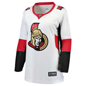NWT NHL Fanatics Womens Ottawa Senators Away Breakaway Ice Hockey Jersey Size XL